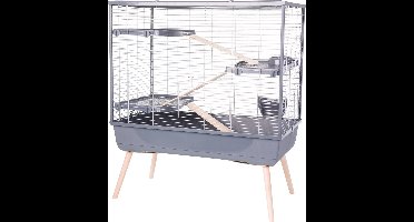 Zolux Neolife 100 Knaagdierkooi - Dierenverblijf - 99x54x114 cm Grijs