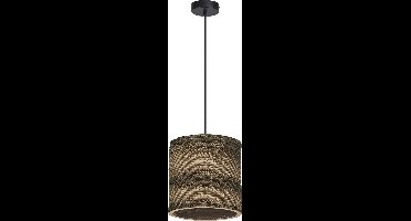 LEDVANCE hanglamp Decor Karton Cilinder bruin van golfkarton, E27, 250 mm diameter, lampenkap van gerecycled materiaal, duurzaam dankzij vervangbare lichtbron, eenvoudig te installeren