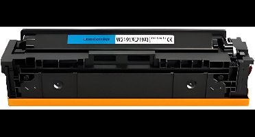 Toner geschikt voor HP 219X / W2191X (met chip) | 1x Cyaan geschikt voor LaserJet Pro 3202 - 3202dn - 3202dw - 3202dwe - LaserJet Pro MFP 3302 - MFP 3302fdn - MFP 3302fdw - MFP 3302fdw - MFP 3302sdw - 219A - 219X