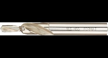 Korte trapboor Type N, voor doorlopend gat HSS M4, 90° FORMAT
