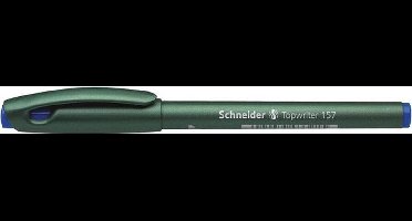 fineliner Schneider Topwriter 157 0,8 mm blauw doos met 10 stuks