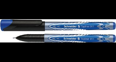 Fineliner schneider topliner 911 0.4mm blauw | 10 stuks