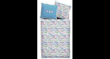LIEF! Lars Dekbedovertrek - Junior - 120x150 + 50x60 cm - Blue