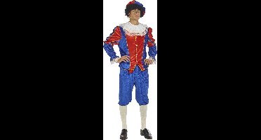 Kostuum Piet Blauw Rood Maat 54