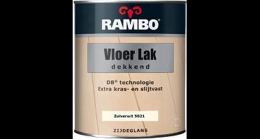 Rambo Vloer Lak Alkyd Dekkend 0,75 liter - Zuiverwit (Ral 9010)