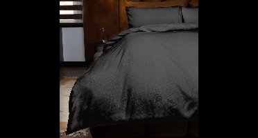 Zydante® Dekbedovertrek Emboss Rainbow 240x220 cm - Zwart - met 2 Kussenslopen