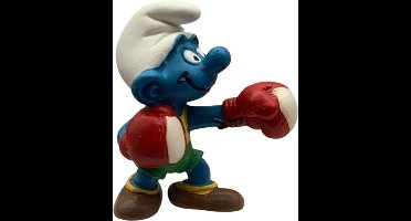Bokser smurf - de smurfen - schleich speelfiguur - 20419 - 5,5 cm