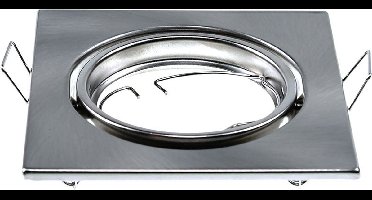 V-TAC VT-817-SQ-SN LED Spots - Inbouwarmatuur - GU10 - IP20 - Satijn Nikkel - Set van 2