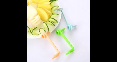 Scoby - Aardappel Twister - Spiraalsnijder - Keukenaccessoire - Must-have Keukengadget - Handig voor Groenten - Oranje