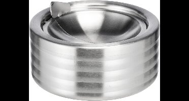 HI Stormasbak - RVS - terrasasbak - zilver - RVS - 12 x 5 cm - Klepasbak voor binnen/buiten
