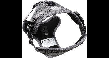 Ultimate Fit No-Pull harnas Safety M 35-60cm - 57-80cm silver reflective