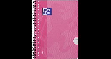 Oxford School Collegeblok - A4+ - 23-gaats - lijn - 80 vel - roze