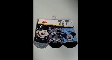 Mickey Mouse - enkelsokken Mickey Mouse - 3 paar - jongens - maat 27/30