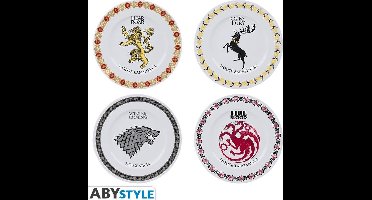 GAME OF THRONES - Set of 4 Plates - Houses