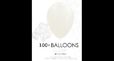 100 ballonnen doorzichtig