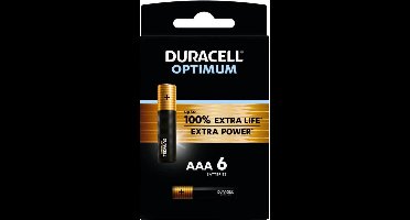 Duracell Optimum Alkaline AAA batterijen - 6 stuks