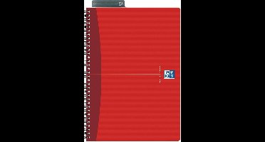 Oxford Office Essentials spiraalschrift, 180 bladzijden, ft A4, gelijnd, geassorteerde kleuren 5 stuks
