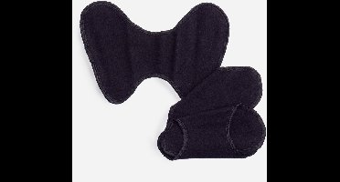 ImseVimse STRING inlegkruisjes wasbaar ZONDER SLUITING - voor STRINGS - wasbare inlegkruisjes ZONDER KNOOPJES - 3 stuks - zwart