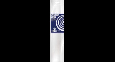Crepe papier platte vellen - 1x - wit - 250 x 50 cm - Knutselen met papier - Knutselspullen
