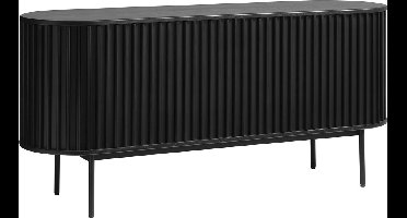 Dressoir Siena - eikenfineer zwart - 160x45x73 cm - 2 deuren - 1 lade