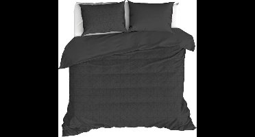 De Witte Lietaer Skyscraper Dekbedovertrek - Extra breed - 260x200/240 cm - Ebony