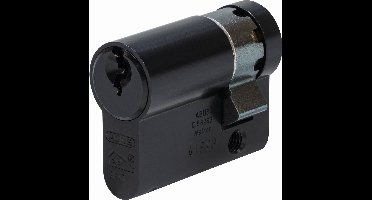 ABUS - e60 - halve cilinder - zwart - 10/30