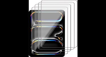 Screenprotector geschikt voor iPad Pro 13 inch 2024 - 4x Gehard Glas Screen Protector GlassGuard