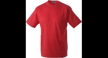 James and Nicholson - Heren Workwear T-Shirt (Rood)