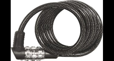 ABUS spiraalkabel slot 3506C - 6 mm dik, flexibel cijferslot - ABUS-Security Level 1 - 120 cm - zwart