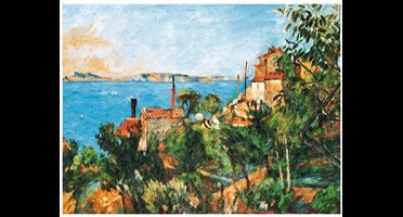 Kunstdruk Paul Cézanne - La Mer a l'Estaque 30x30cm