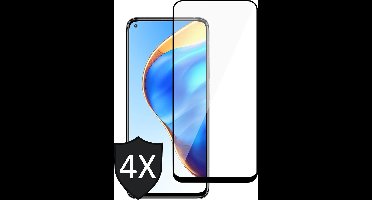 Screenprotector geschikt voor Xiaomi Mi 10T Pro - 4x Glas Screen Protector Full Screen