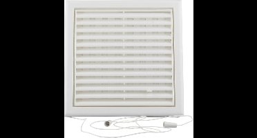Renson afsluitbare verluchtingsrooster met muggengaas PVC 154 x 154mm