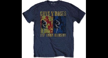 Guns N' Roses - Use Your Illusion Heren T-shirt - XL - Blauw