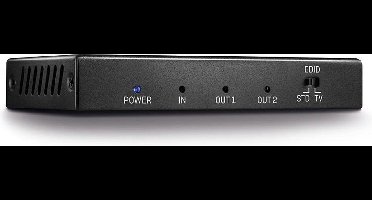 LINDY 2 Port HDMI 18G Splitter 2 poorten HDMI-splitter 3840 x 2160 Pixel Zwart