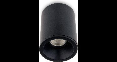 Groenovatie Opbouwspot Rond - Vast - Waterdicht IP65 - GU10 Fitting - Ø85 mm - Mat Zwart
