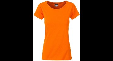 James and Nicholson Dames/dames Basic Organic Katoenen T-Shirt (Oranje)