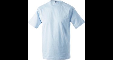 James and Nicholson Unisex Zware Ronde Tee (Lichtblauw)