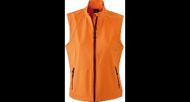 James and Nicholson Dames/dames Softshell Vest (Oranje)