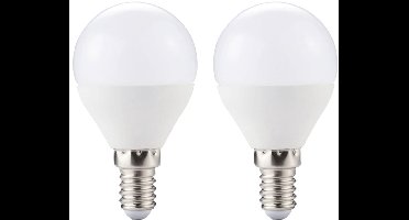 Kobi LED Lamp Mini Bolvorm E14 6W - 470lm - 6000K - 230V - Voor Keuken, Toilet of Technische Verlichting - 2 stuks