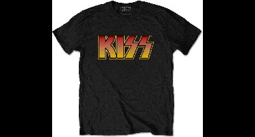 Kiss - Classic Logo Heren T-shirt - 2XL - Zwart