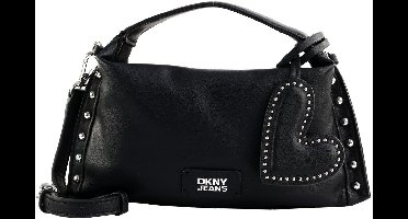 DKNY schoudertas handtas Rocco Mini Crossbody Bag Black / Silver zwart