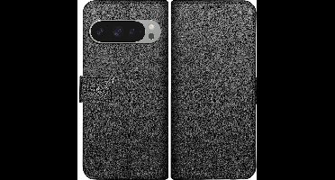 Just in Case hoesje geschikt voor Google Pixel 9 / 9 Pro Hoesje met Pasjeshouder - Bookcase Classic - Zwart