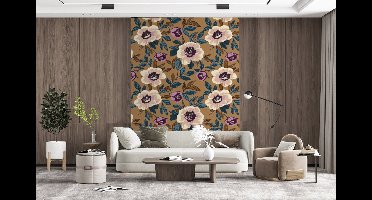 Behang - Fotobehang Floraal - Stilleven - Kleurrijk - Breedte 160 cm x hoogte 220 cm