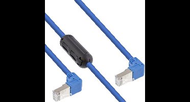 InLine® Patchkabel 2-zijdig haaks met ferriet, S/FTP, Cat.6, PVC, 1,6 m