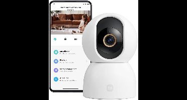 Xiaomi Smart Camera C500 - Beveiligingscamera voor Binnen - 3,5K UHD 6MP Resolutie - 360° Pan & Tilt - Wifi 6 Dual Band - AI Persoons- en Huisdierdetectie - Slim Volgen - Kleur Nachtzicht - Tweeweg Audio - MicroSD tot 256GB - Xiaomi Home