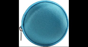 Opbergtasje - Hoesje - Elektronica - Schokbestendig - 8x8x5 cm - Blauw
