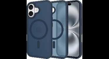 Just in Case hoesje geschikt voor iPhone 17 - Compatibel met MagSafe - Military Grade Backcover - Blauw
