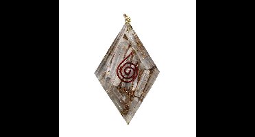 Orgoniet Hanger Diamantvormig met Seleniet