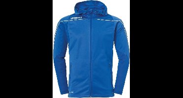 Uhlsport Stream 22 Trainingsjas Met Capuchon Kind Azuur Blauw-Wit Maat 140