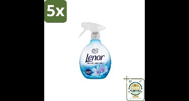 5 x Lenor – Crease Releaser Spray – Spring Awakening – Kreukverwijderaar & Textielverfrisser – 500 ml - Grootverpakking - Kreukverwijderaar - Textielverfrisser - Stofverfrisser - Stofverzorging - Stofverzorging
